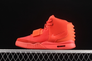 Kanye West x Nike Air Yeezy II SP Red October Coconut second Generation Limited Edition Red Coconut Night Kanye shoes Cultural cushion Leisure Sports Basketball shoes 508214-660