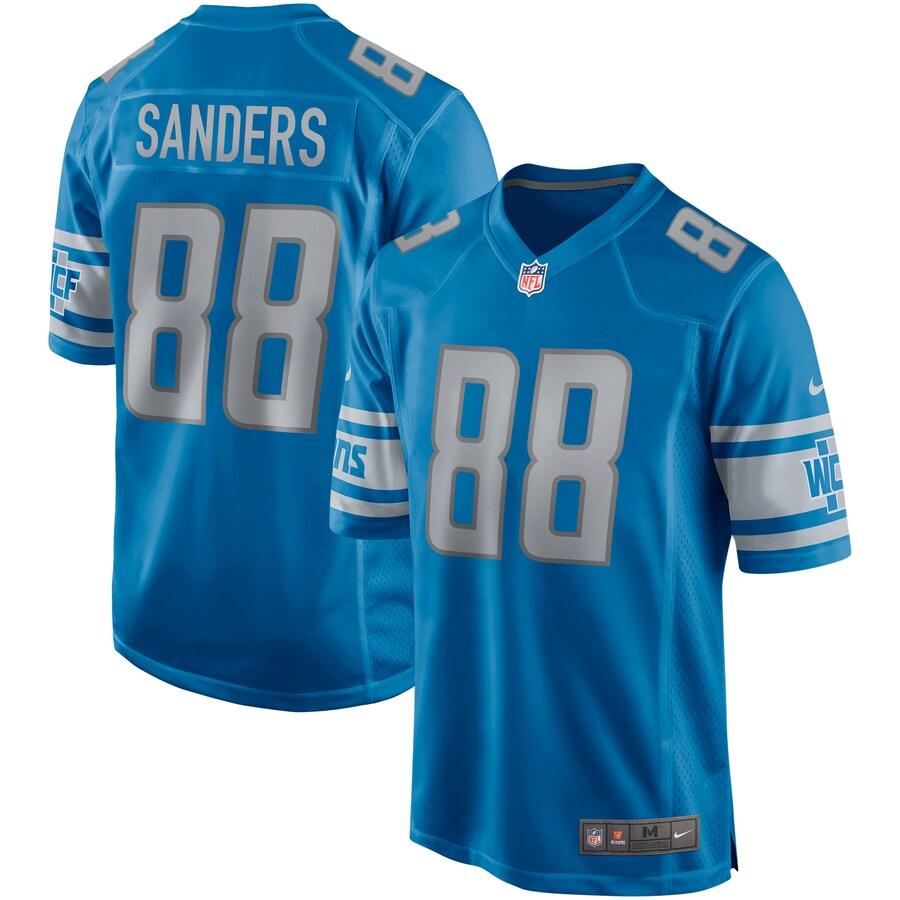 Men's Charlie Sanders Blue Retired Player Limited Team Jersey