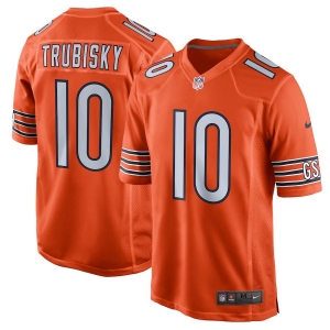 Youth Mitchell Trubisky Orange Alternate Player Limited Team Jersey