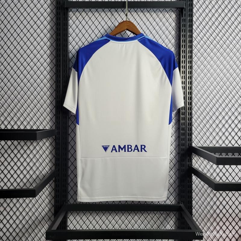 22/23 Real Zaragoza Home Soccer Jersey