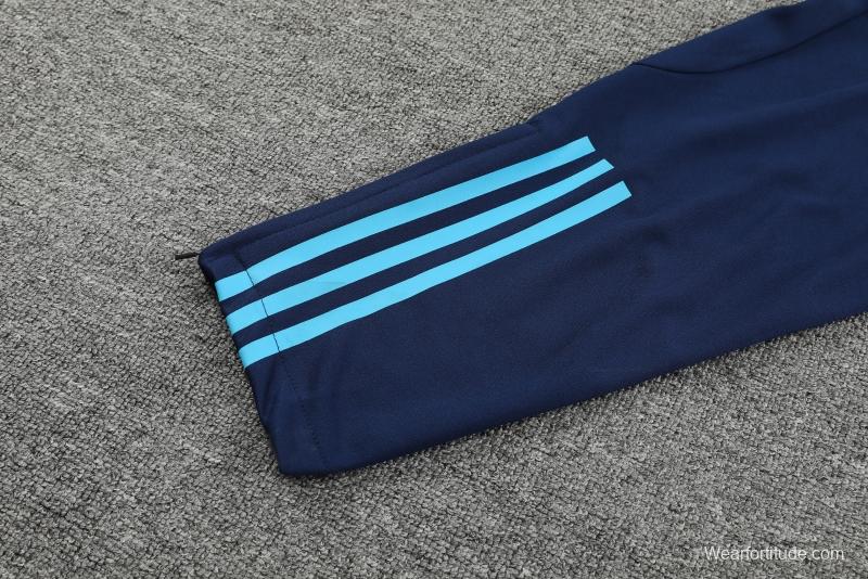 2022 Argentina Blue Half Zipper Tracksuit