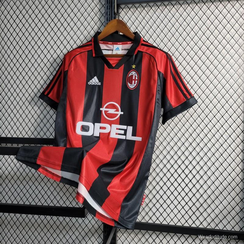 Retro 1998/99 AC Milan Home Jersey