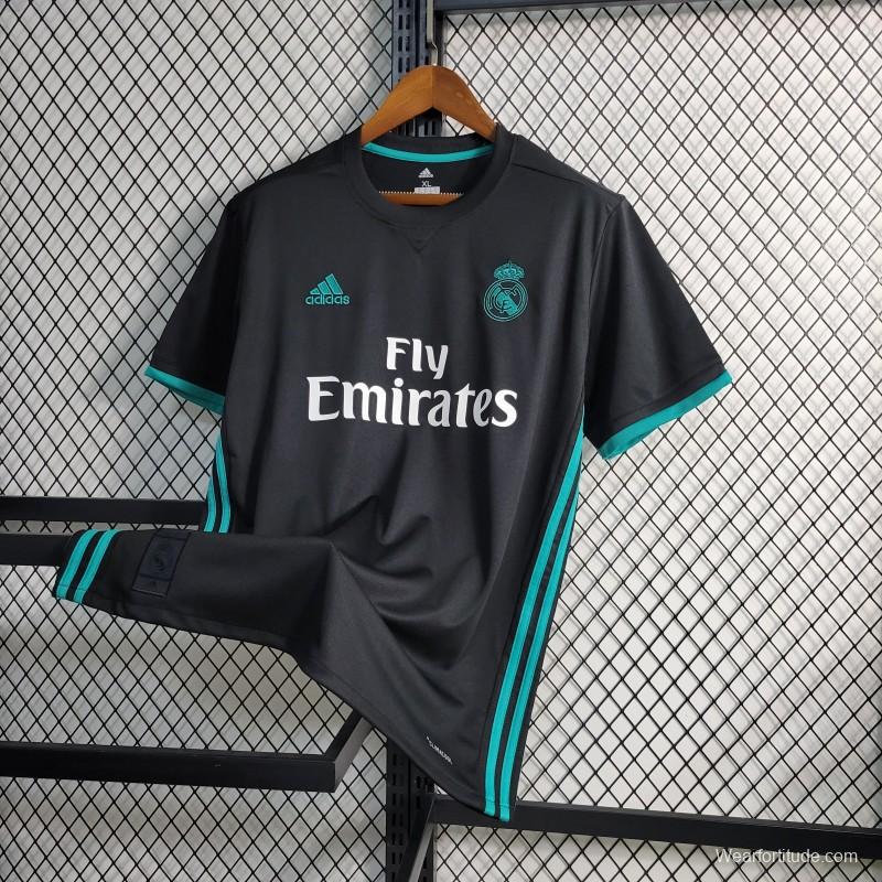 Retro 17-18 Real Madrid Away Black Jersey