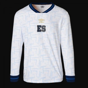 2023 El Salvador Away White Long Sleeve Jersey