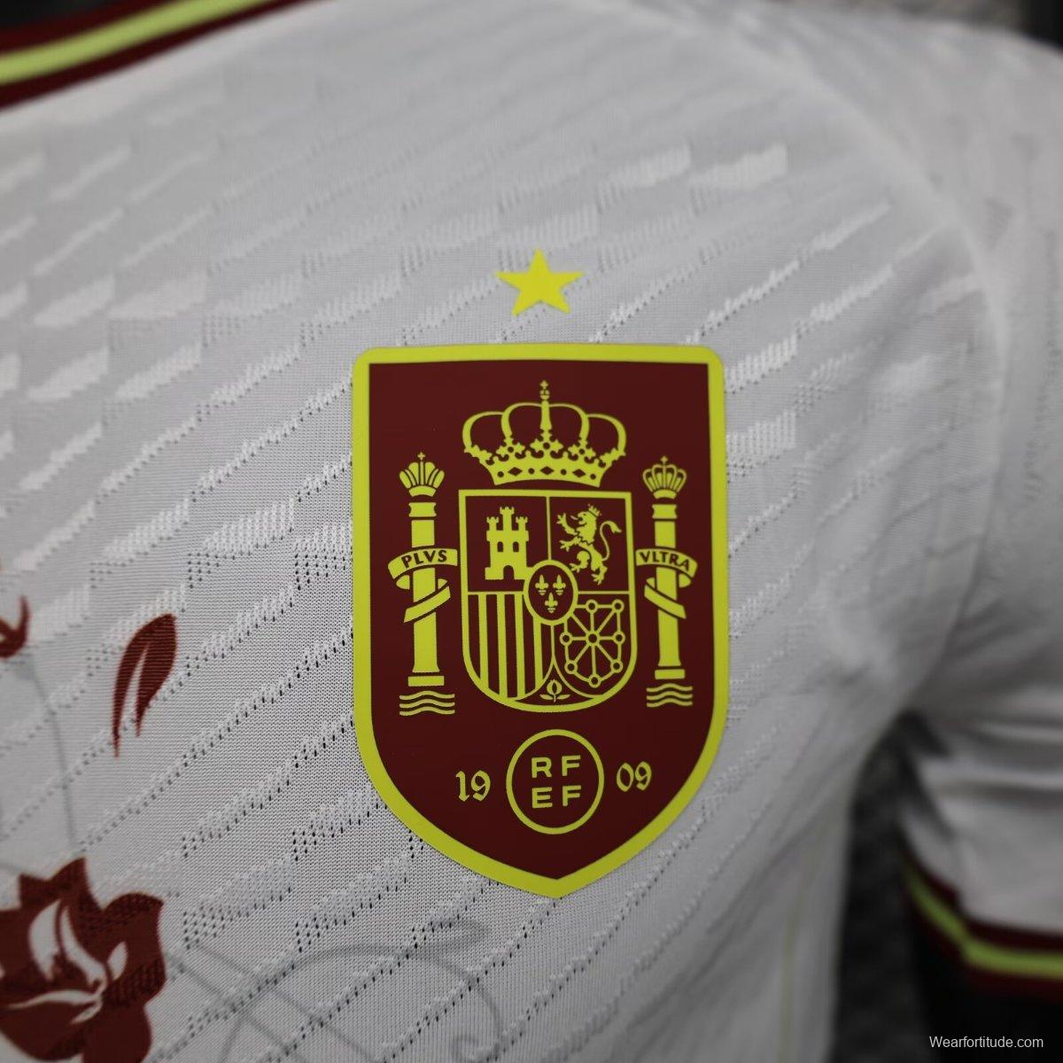 Player Version 2024 Spain White Special Jersey